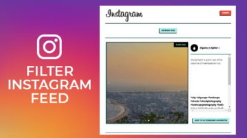 filter instagram feed by custom words