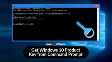 find product key windows 10 using command prompt