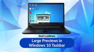 large preview taskbar items windows 10
