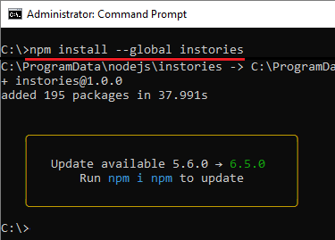 npm install instories