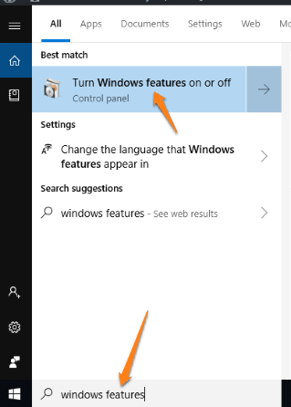 open windows features