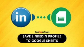 save linkedin profile to google sheets