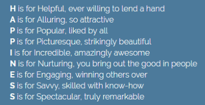 Acrostic poem generator