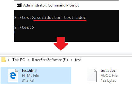 AsciiDoctor ADOC to HTML