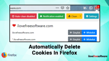 Automatically delete cookies in Firefox