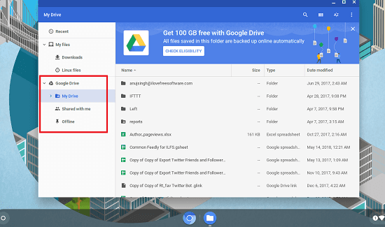 CloudReady OS Google Drive integration