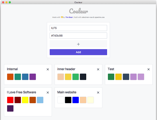 Color Palette Creator MAC App to Remember Color Schemes