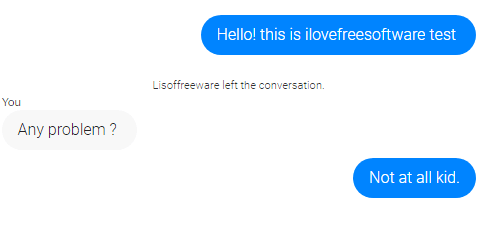 Conversation viewer facebook style