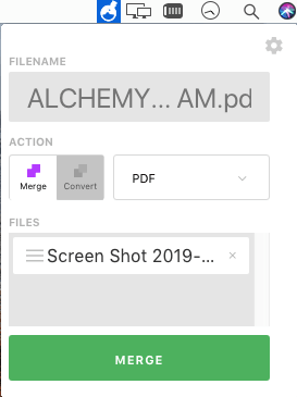 Convert Images to PDF in Mac from Menu Bar