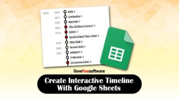 Create interactive timeline with Google Sheets