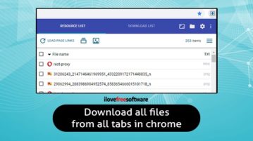 Download all files from all tabs in Chrome