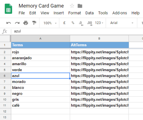 Edit memory card template