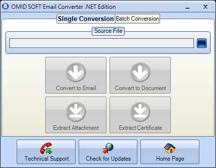 Email Converter .NET interface
