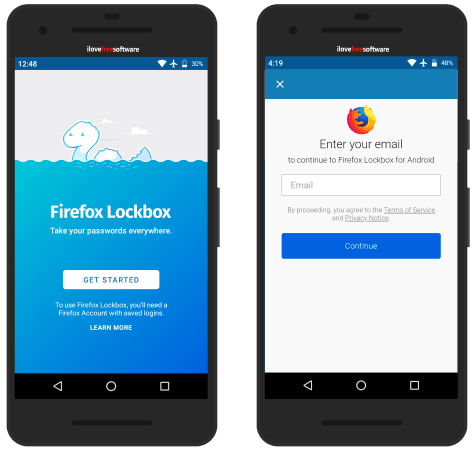 Firefox Lockbox get started