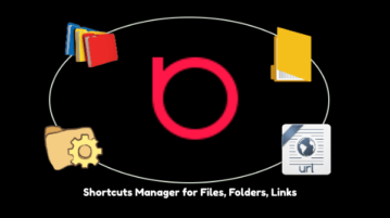 Free Shortcuts Manager Software for Files, Folders, Website Links
