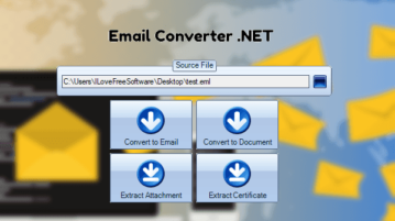 Free Software to Convert EML to MSG, Extract Attachments, Certificates