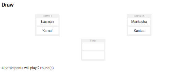 Knockout Tournament Draw Generator