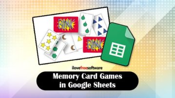 Memory card games in Google Sheets