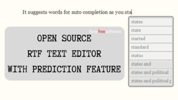 Open Source Text Editor with Text Prediction Features