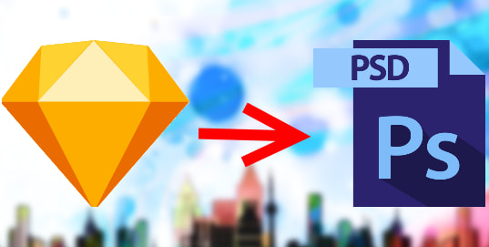 How to convert a Sketch design file into a layered Photoshop file