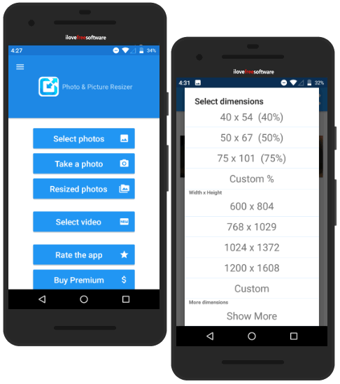 Photo &amp; Picture Resizer Android app