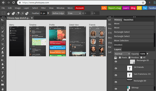Photopea online editor