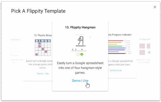 Pick Hangman template