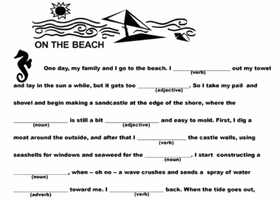 Printable Mad Libs