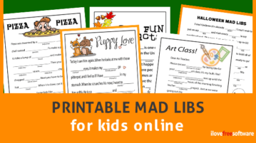 Printable Mad Libs for kids online