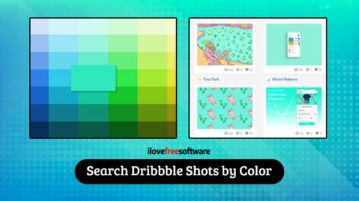 Search Dribbble shots by color