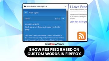 Show RSS feed based on custom words in Firefox