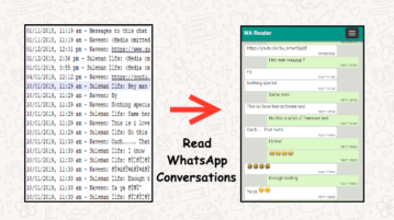 Tool to Read WhatsApp Conversations from Email Text Backups