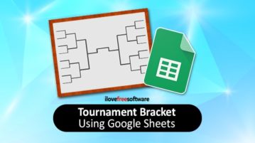 Tournament brackets using Google sheets