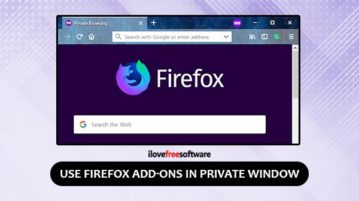 Use Firefox add-ons in private window