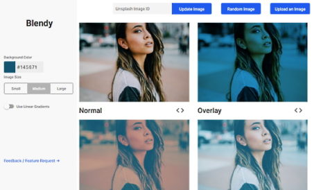 blend image online with CSS background blend mode