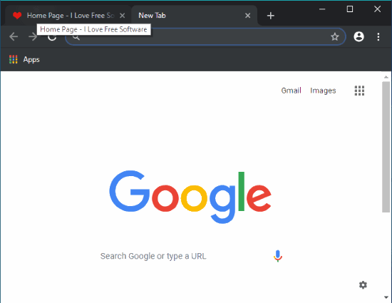 chrome browser in dark mode