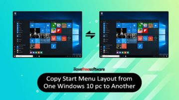 copy start menu layout from one windows 10 pc to another