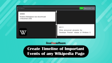 create timeline of any wikipedia page