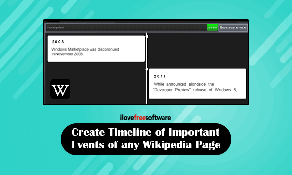 Automatically Create Timeline of Important Events of any Wikipedia Page