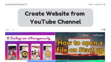 Create Website from YouTube Channel Without Any Coding