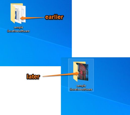 default folder image changed in windows 10