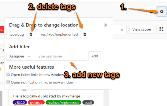 manage tags