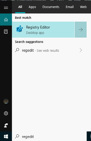 open registry editor