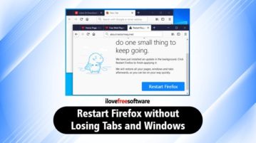 restart firefox without losing tabs and windows