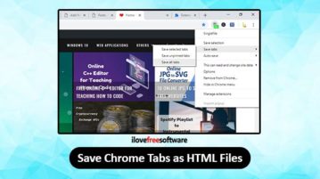 save chrome tabs as html files