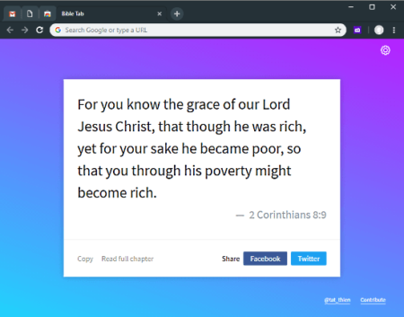 See Random Bible Verses Chrome New