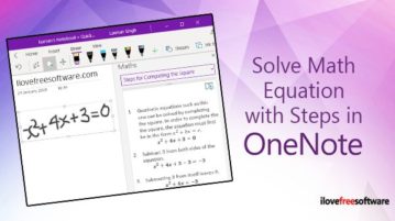 solve math equation with steps and read aloud steps in onenote