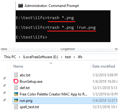 trash-cli delete multiple files and folders