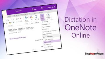 use dictation in onenote online
