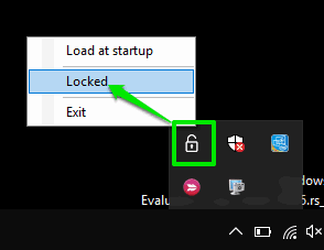 use locked option